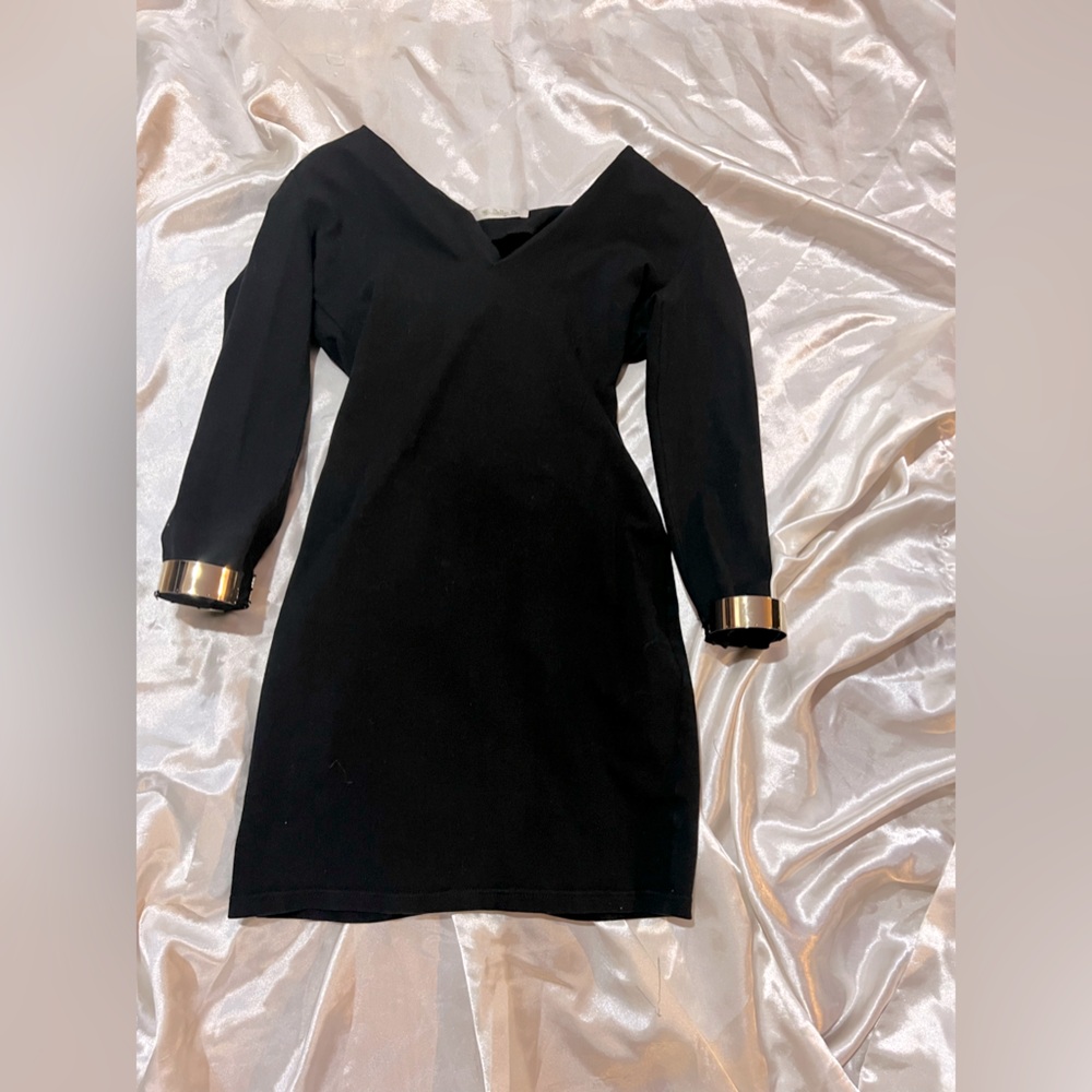 Black mini dress
